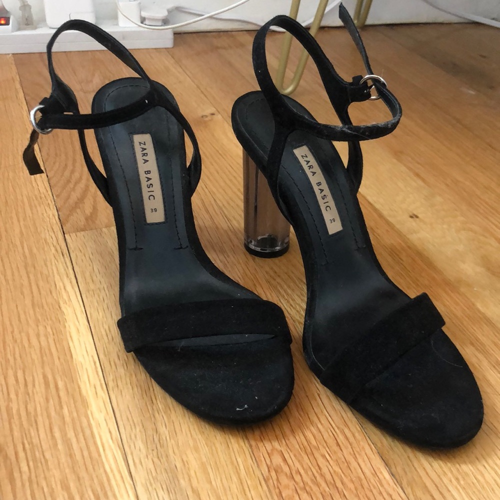 Black Zara strappy heel